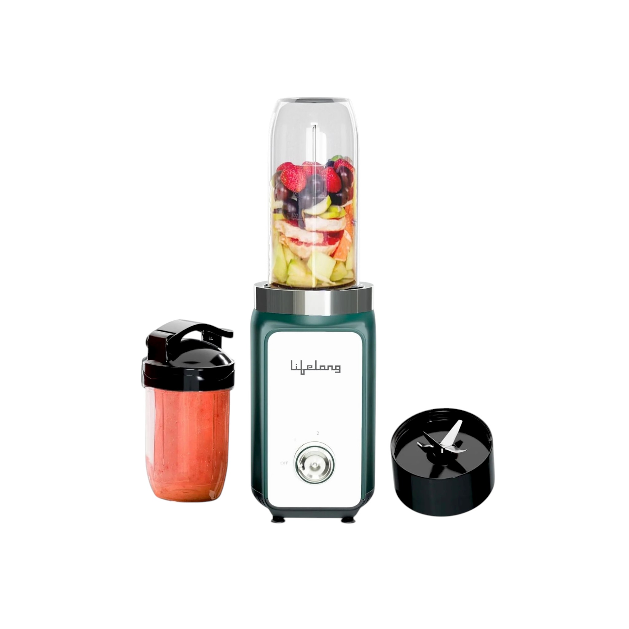 Lifelong Nutri Blender LLNBB004 500W 2 Jars | Smoothie Maker & Mixer Grinder for Home