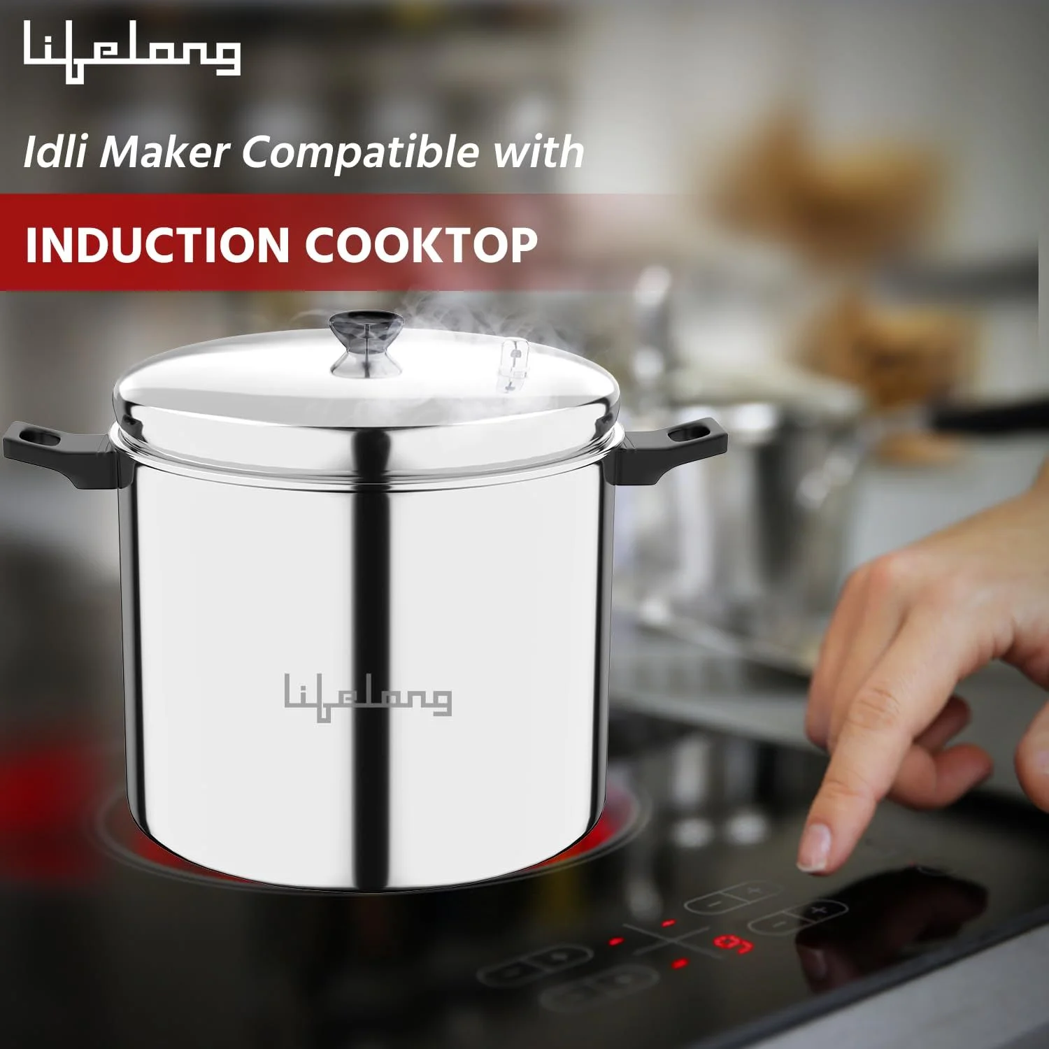 Lifelong Idli Cooker 6 Plate - Image 5