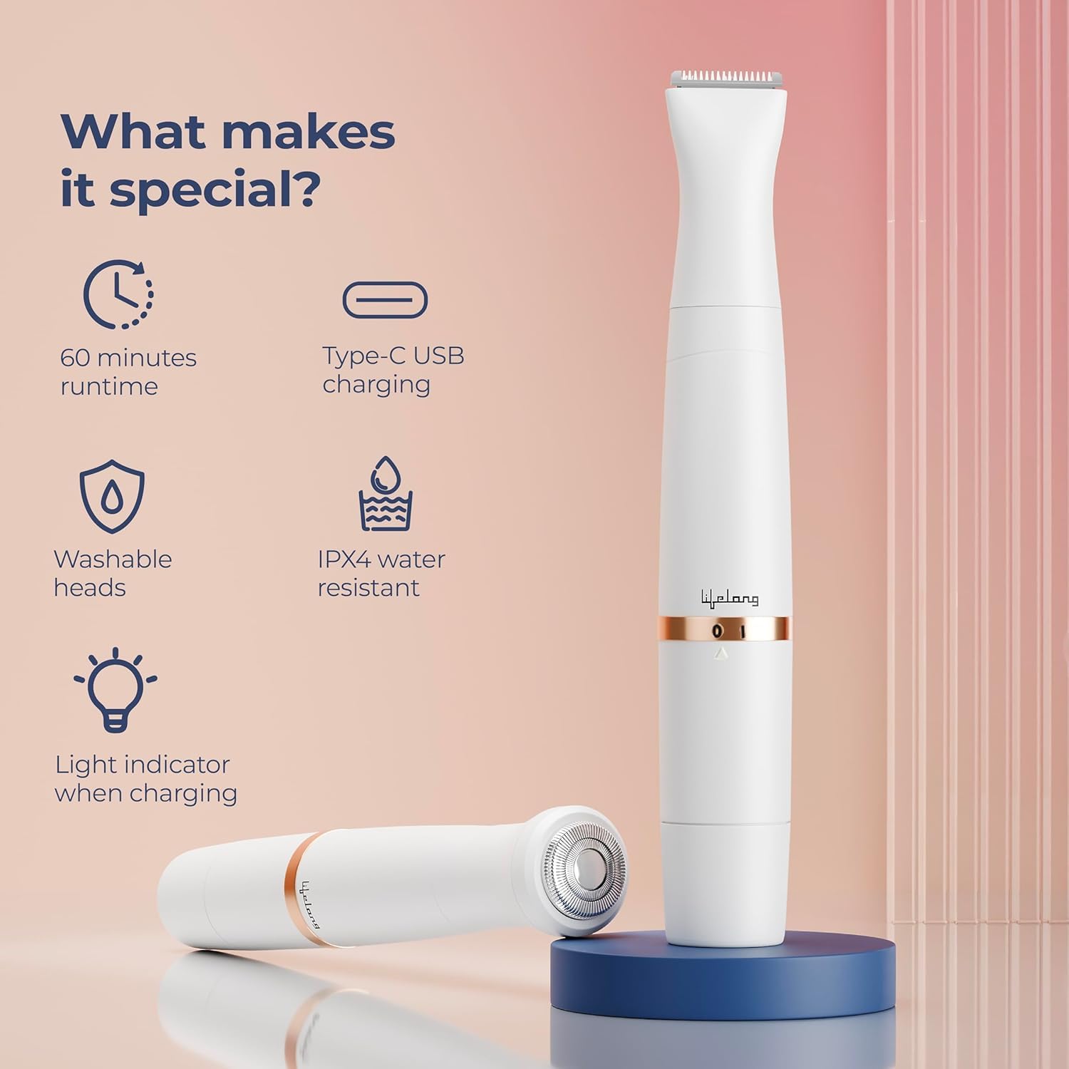 Lifelong LLPCW30 Rechargeable Eyebrow Trimmer - Image 4