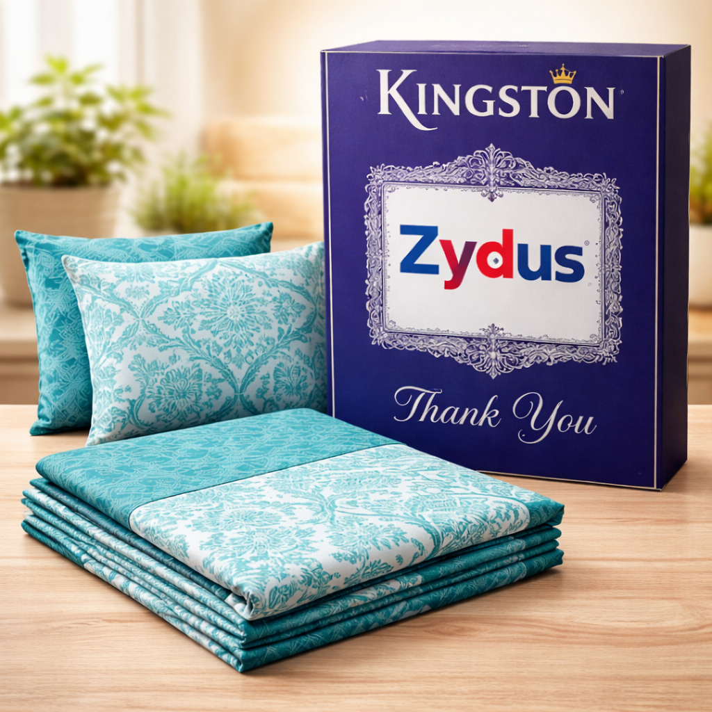 Kingston SmartValue Double Bedsheet Set with 2 Pillow Covers – Budget Corporate Gifting Bedding Set - Image 2