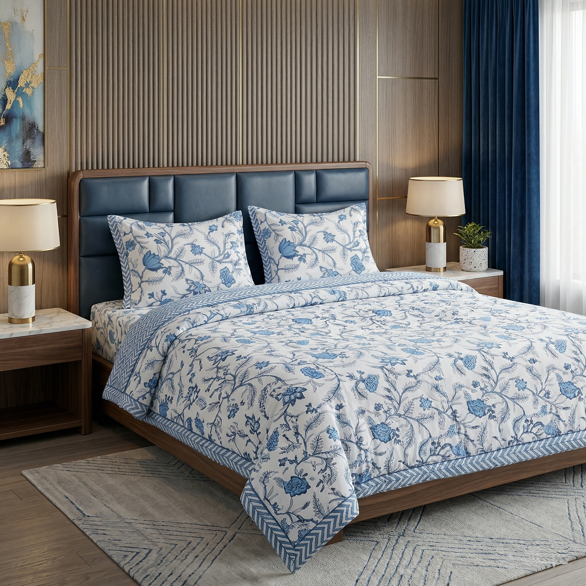 Kingston 5-Piece Bedroom Set | Premium Bedsheet with Pillow Covers | Soft & Durable | Customizable Corporate Gift Combo - Image 4