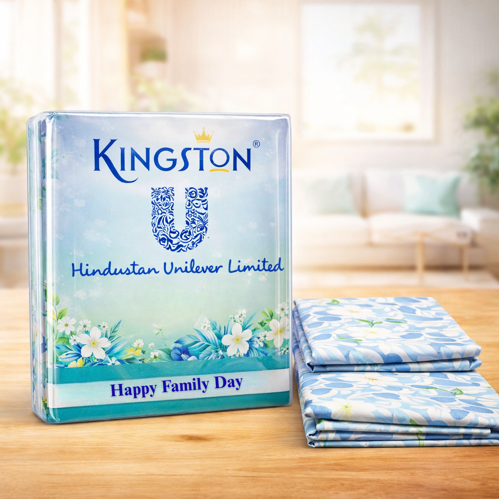 Kingston SmartValue Double Bedsheet Set with 2 Pillow Covers – Budget Corporate Gifting Bedding Set - Image 3