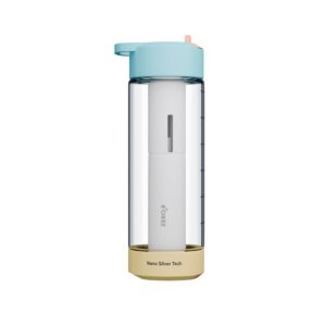 ZeroB H2OHH Portable Water Filter Bottle 600ml Coral Bloom Front View