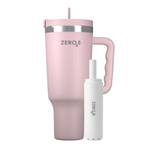 ZeroB H2OHH Tumbler with Purifier 1 Litre Pink Front View