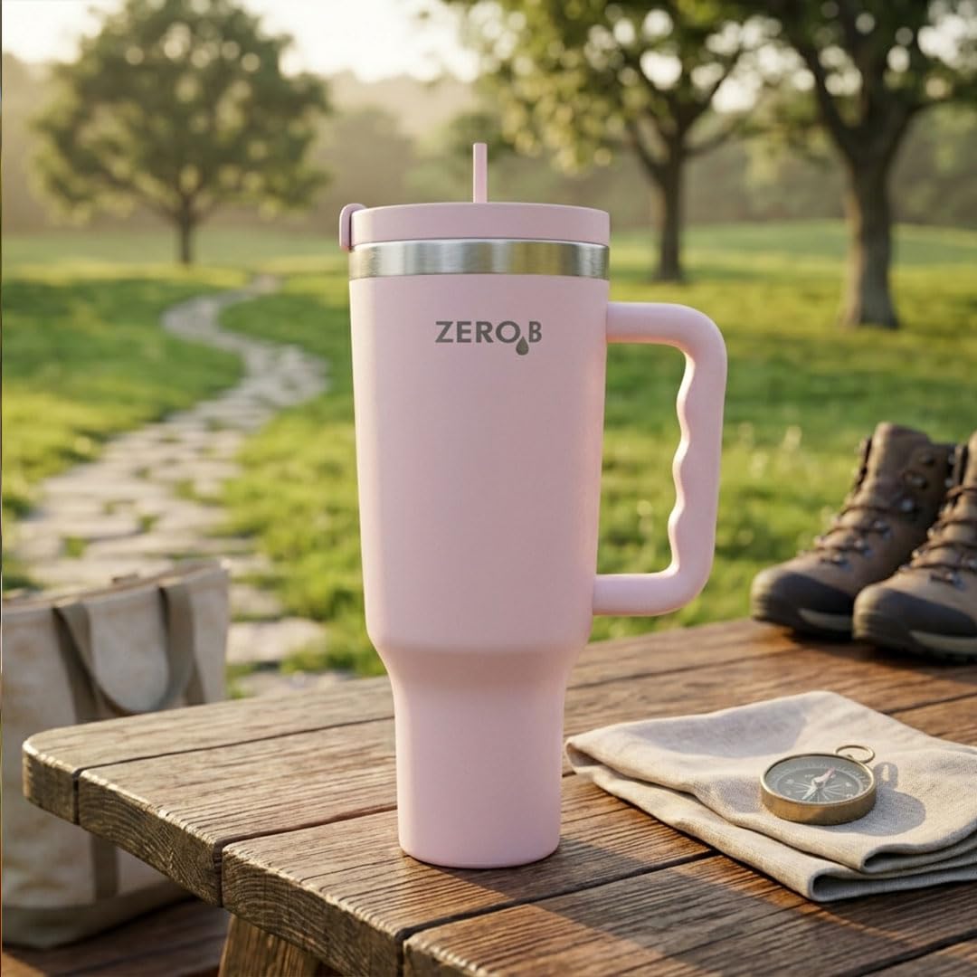 ZeroB H2OHH SS304 Stainless Steel Purifier Tumbler Pink