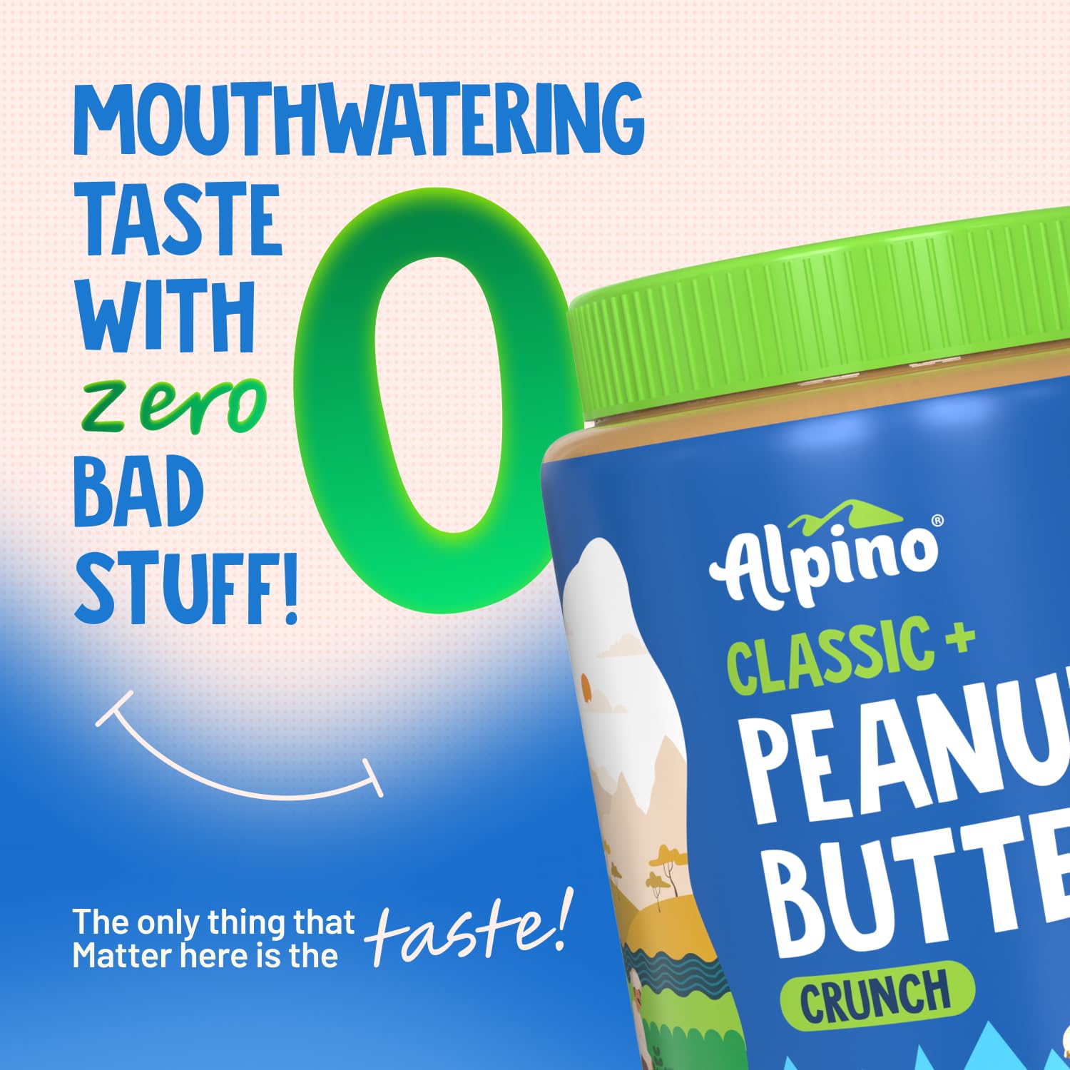 Alpino Classic+ Peanut Butter Crunch 1 KG | 90% Roasted Peanuts - Image 4