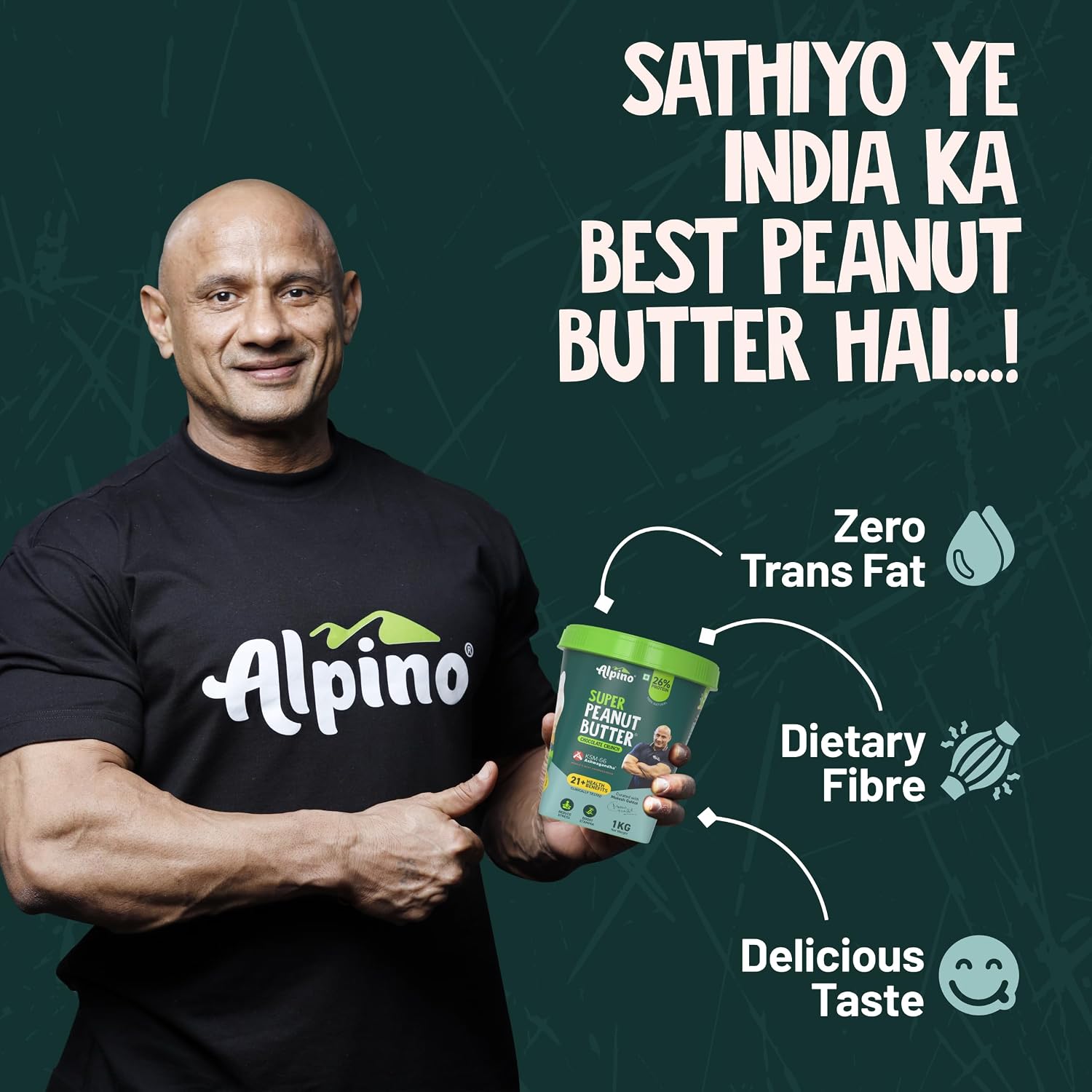 Alpino Super Peanut Butter 1kg - Image 3