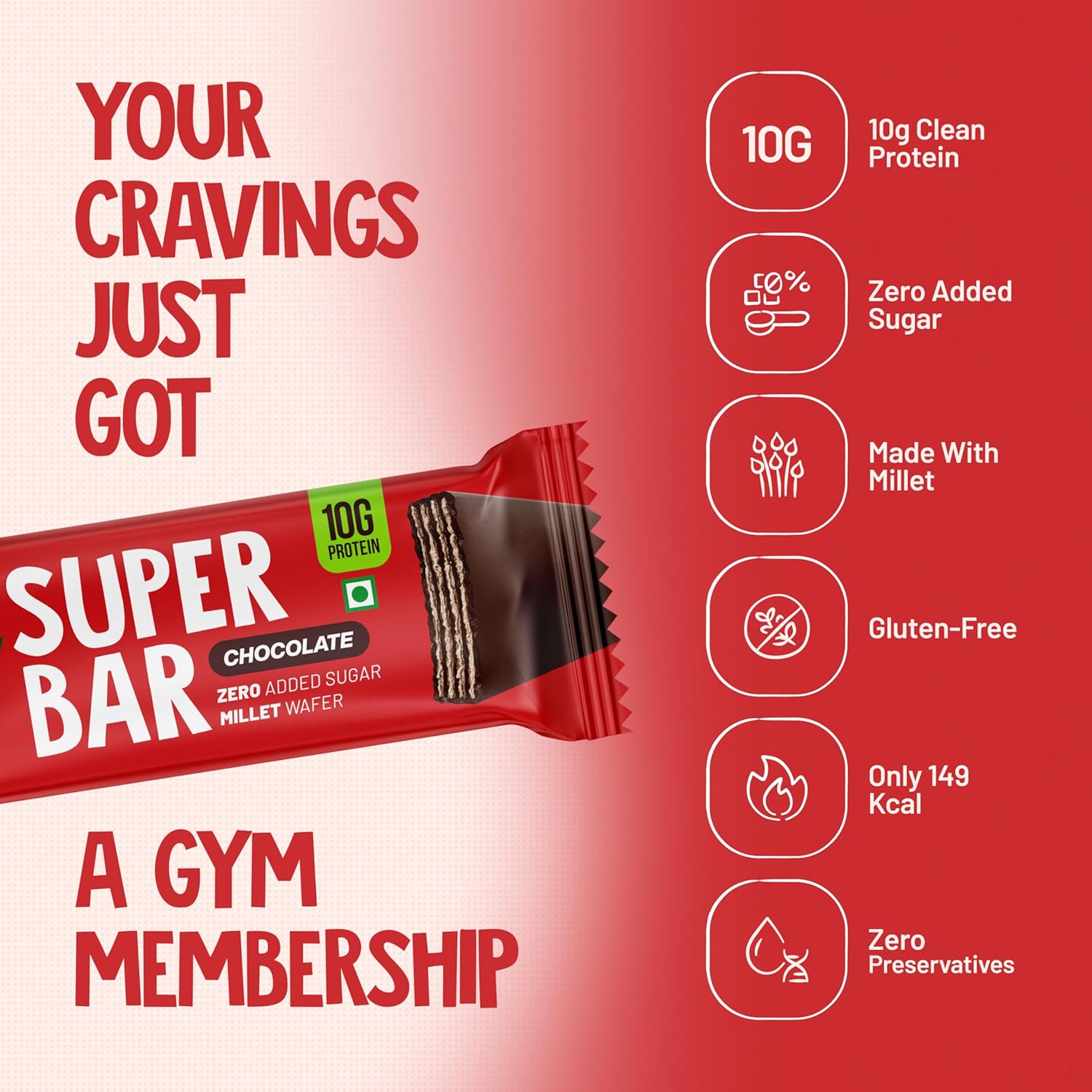 ALPINO 10g High Protein Super Waffer Bar Chocolate 40g - Image 4