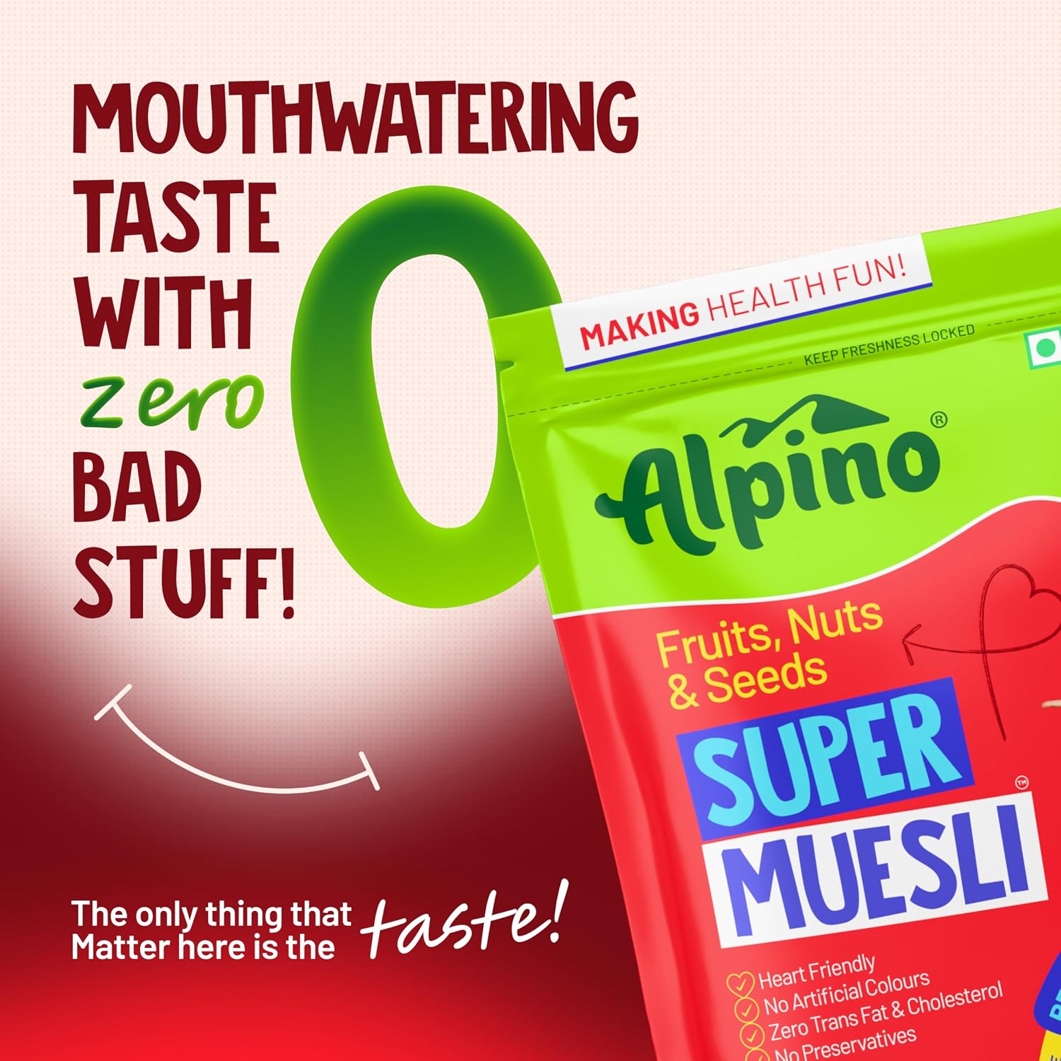 ALPINO High Protein Super Muesli Fruit and Nuts 400g - Image 5