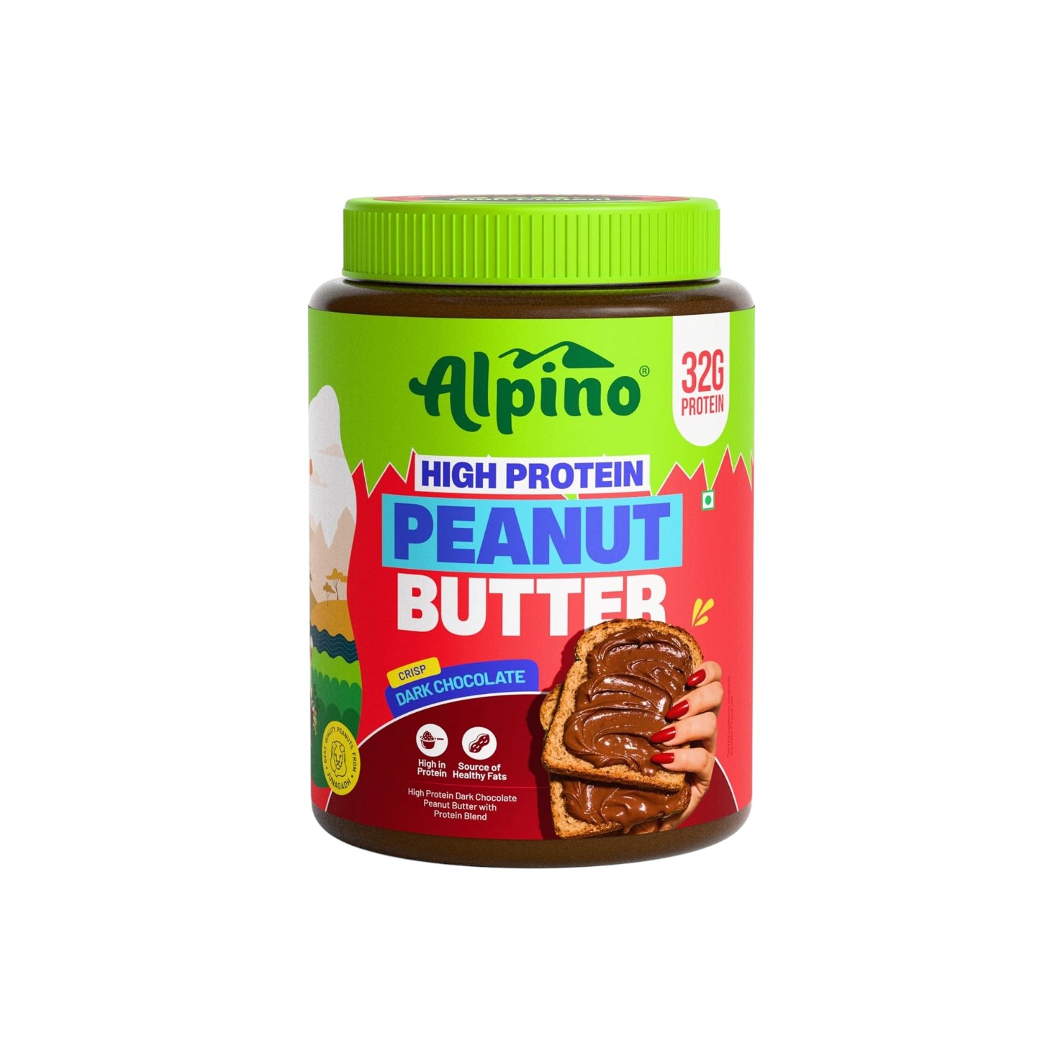 Alpino High Protein Dark Chocolate Peanut Butter Crisp 1 KG