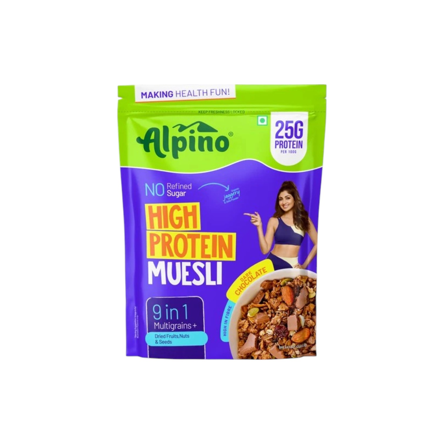 Alpino High Protein Muesli Dark Chocolate 400G